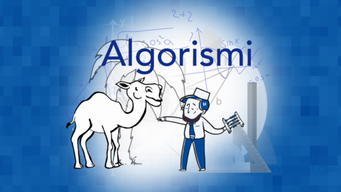 animiertes Bild des Mathematikers Algorismi