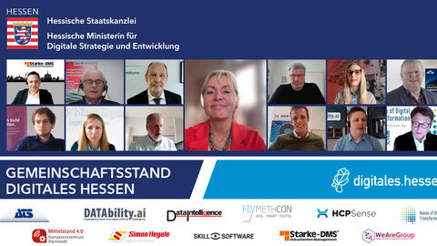 Screenshot der Teilnehmenden an Eröffnungs-Pressekonferenz