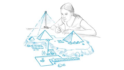 Mädchen am Schreibtisch