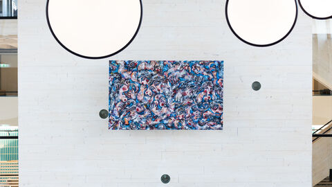 Kunstwerk an der Wand Kunstwerk an der Wand