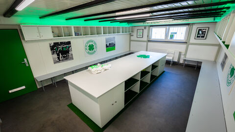 Umkleidekabine beim SV St. Stephan Griesheim Umkleidekabine beim SV St. Stephan Griesheim