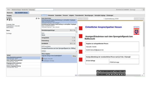 Prototyp der Zuständige Stellen Sicht in der neuen EAH Plattform