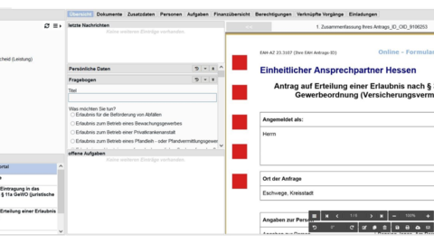 Prototyp der Zuständige Stellen Sicht in der neuen EAH Plattform Prototyp der Zuständige Stellen Sicht in der neuen EAH Plattform