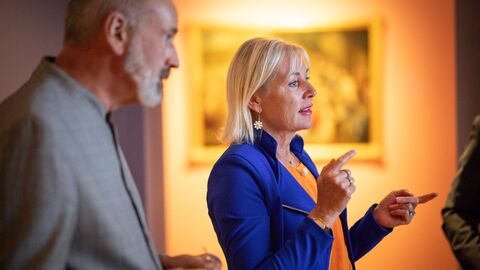 Digitalministerin Prof. Dr. Kristina Sinemus und Prof. Dr. Martin Eberle, Direktor Hessen Kassel Heritage. Digitalministerin Prof. Dr. Kristina Sinemus und Prof. Dr. Martin Eberle, Direktor Hessen Kassel Heritage.