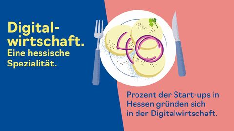 Bild mit Handkästeller - 40 Prozent der Start-ups in Hessen gründen sich in der Digitalwirtschaft