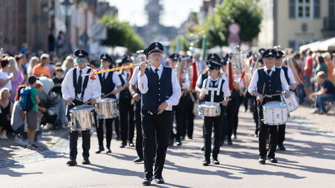 Blaskapelle auf dem Bad Arolser Kram- und Viehmarkt