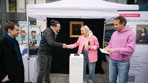 KI-Tour Offenbach, "Sprechende Gemälde" Mona Lisa