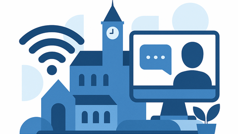 Grafik als Symbolbild einer digitalen Kommune